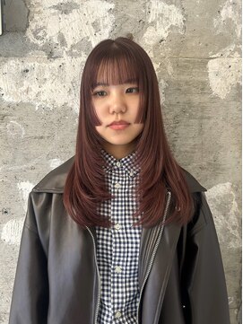 シータ(sheta) 【表参道sheta小林】ブリーチなしダブルカラーバーガンディ