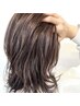 【脱白髪染め】カット+白髪ぼかしハイライト+カラー+ハホニコTR￥14900