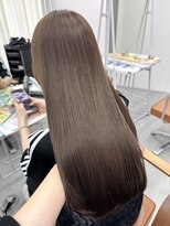 サロンドミルク 新百合ヶ丘店(salon de MiLK)&nbsp;★スモーキーブラウンウォームベージュ顔周りカット透明感カラー