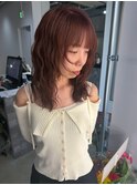 着物ヘア/大人ガーリー/ダークアッシュ/似合わせカット/栄