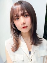オルクドゥ(Orque deux) 春カラー♪モカブラウン×韓国風レイヤーカット30代40代
