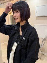 アトレ 梅田店(attrait)&nbsp;透明感のあるブラウンボブ×ツヤ髪ケア