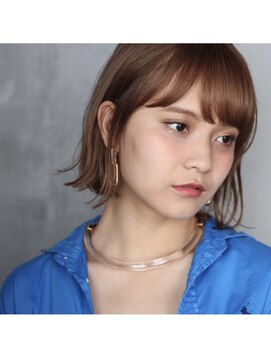 パム 恵比寿(PAM.) 【PAM./HANA】ハイトーンベージュボブ