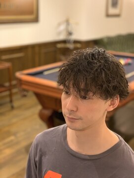 ヒロギンザバーバーショップ 神楽坂店(HIRO GINZA BARBER SHOP) ツーブロック+ツイストスパイラルパーマ
