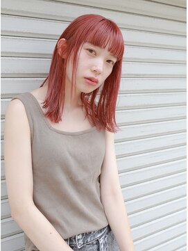 ラボ(Ravo) [Ravo]＊ハイトーンピンク×パッツンバング＊