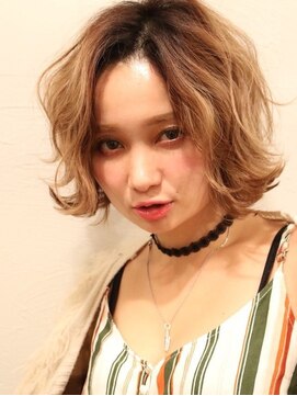 クレア バイ グレープバイン 金沢文庫(CLAIRE by GRAPEVINES) ふんわりミディアム×明るめカラー