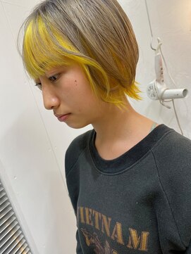 ナイーブヘアデザイン(NAiVE HAIR DESIGN) 【NAiVE hair】ホワイトベージュ★インナーイエロー
