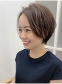 前髪なしナチュラルショート♪