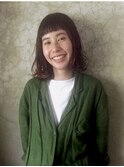 小顔セミウェットウェーブピンクベージュハイライトカラー
