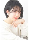 大人ショートボブ×ナチュラルボブ×グレーベージュ20代30代40代