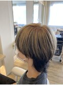 インナーカラー♪ミルクティーベージュ！！マッシュウルフ♪