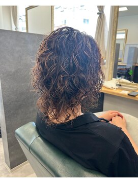 リト 天王寺阿倍野店(Retto:) ミディアムウルフ×パーマデザイン＠奥野