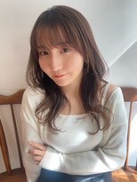 ガーランド (Garland) 大人かわいいくびれヘア/シースルー前髪/まろやかピンクベージュ