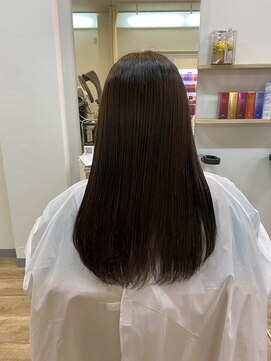 スノードロップ 高円寺店(Snowdrop) 黒髪/グレーベージュ/レイヤーロング/前髪パーマ/高円寺