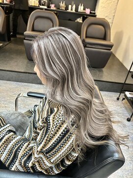 ブレンド 渋谷(BLend) ハイライトカラーマチルダボブインナーグレージュ前髪