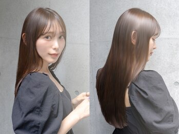 オーブ ヘアーベール 谷山店(AUBE HAIR veil)の写真/【縮毛矯正】×【髪質改善】で自然で美しい髪形に♪