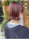 髪質改善20代30代40代大人可愛いピンクハイライトボブ