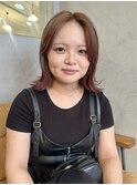 外ハネボブ×エンズピンクカラー