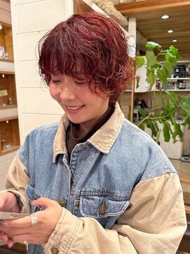 ラレイ(Lalei) 【白岩】マッシュショート/ショートパーマ/マッシュパーマ