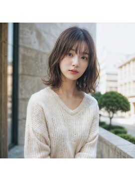 トゥーリ(tuuli) 大人女性◆艶レイヤー前髪ピンクベージュ 髪質改善 縮毛矯正