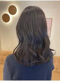 ミルクティーベージュダブルカラーブリーチ韓国顔周りレイヤー
