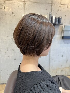 セプトヘア(sept hair) ショートボブ　透け感カラー