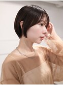 ▽まるみショート ミニウルフブリーチなし前髪ミディアム新宿