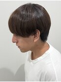 メンズマッシュシースルーラウンドマッシュナチュラルヘア