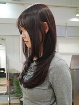 カシェル トウキョウ(Cashel Tokyo)&nbsp;バーガンディ レイヤー 顔まわりレイヤー ボルドー ワインレッド