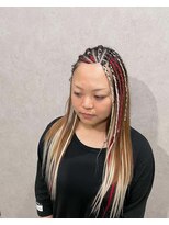 イト(ito)&nbsp;編み込みエクステコーンロウ前髪エクステストレートブレイズ