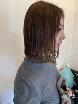 バーチミシマ(BIRCH mishima) 切りっぱなしボブ艶カラー☆圧倒的技術の切りっぱなしボブ
