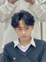 ディア 大宮店(DIA) フェザーショートツーブロックマッシュ大宮メンズカット学割眉毛