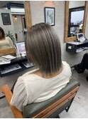 バレイヤージュ、ハイライト、レイヤーカット、ダブルカラー