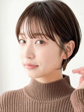 COVER HAIR ACADEMY 北浦和【カバーヘア アカデミー】北浦和西口店【4/6 OPEN(予定)】 シースルーバング似合わせカット小顔魅せ丸みショートA720代30代