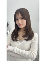 ハニー 町田(HONEY)&nbsp;レイヤーカット/ハッシュカット/韓国ヘア/グレージュ