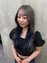 ナンバーウルスキキ(N°ulus kiki)&nbsp;ネイビー/ブルーブラック/ブルージュ/インナーカラー/小顔/名駅