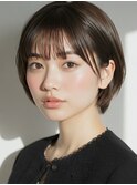 ナチュラルブラウンカラー 透明感カラー赤み消し