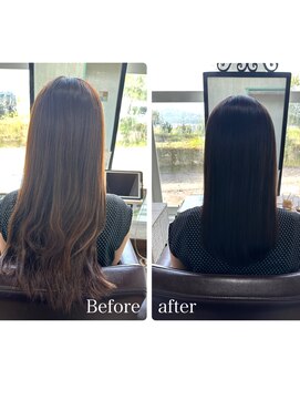 コルテ 倉敷西坂店(CoRte.) 【before/after】くせ毛だったことを忘れる自然な艶髪へ/ツヤ感