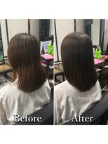 ヘアカラー専門店カラープラス石和店&nbsp;40代50代60代/BeforeAfter/白髪染め/おしゃれ染め
