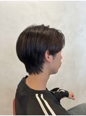 刈り上げない毛流れセンターパート