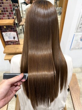 ピークスヘア(peaks hair) 髪質改善縮毛矯正 強い癖毛も改善 艶髪でノンストレスの毎日に