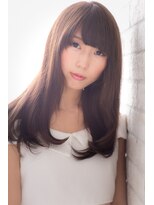 エルデ ナインズ ヘアー スタンド 川口店(elde 9's HAIR STAND)&nbsp;30モーブカラーのワイドバングで大人かわいいくびれミディ 川口