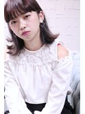 【HoLan】外ハネワンカールxラベンダーアッシュxワイドバング