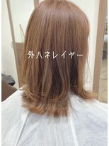 ヘアサロン バス(hair salon bath.) 外ハネレイヤー