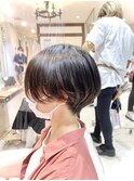 【気になる癖毛を解消】前髪縮毛矯正×ハンサムショート