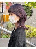 ウルフマッシュ_ウルフボブ_冬カラー_パープルカラー1