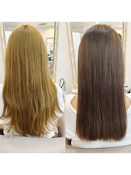 ジーナ 銀座(Zina) 髪質改善＊大人の艶髪＊ミルクティーベージュ【Zina銀座】