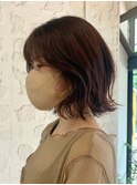 ワンカールボブ×大人ウォームブラウン