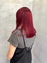テトヘアー(teto hair) レッドカラー 切りっぱなし