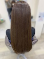 フレンド美容室 本店&nbsp;《グリオキシル酸熱トリートメント＋酢酸カラー》うるつやロング